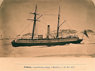 Foto Axel Enwall, läkare och fotograf övervintringsexpeditionen Mosselbukta 1872-1873.