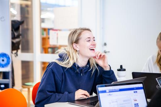 Student vid underviningstillfälle